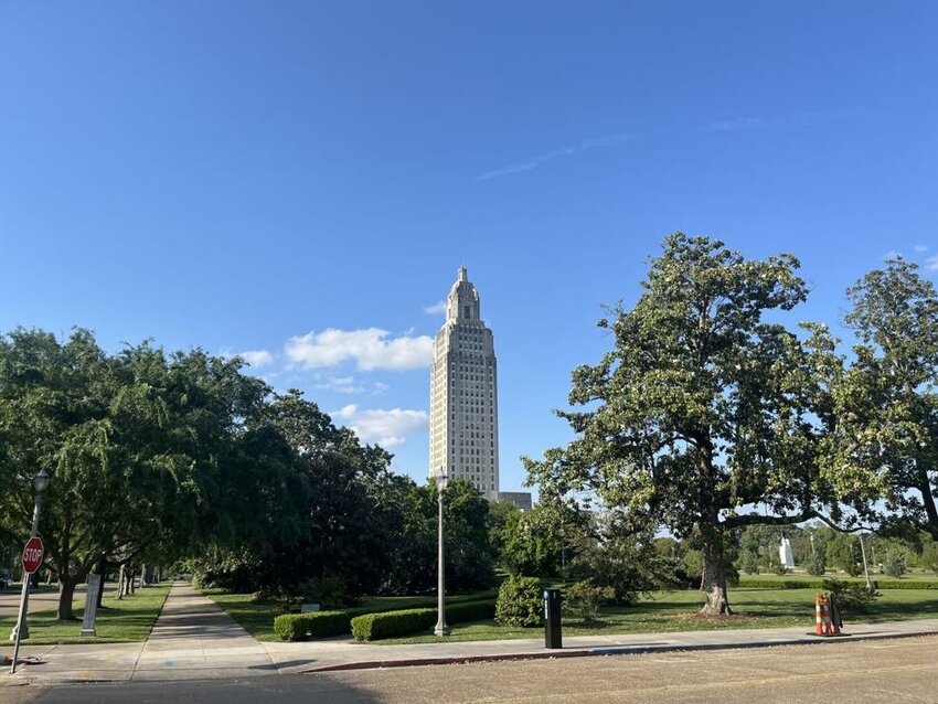 Louisiana's state capitol building.