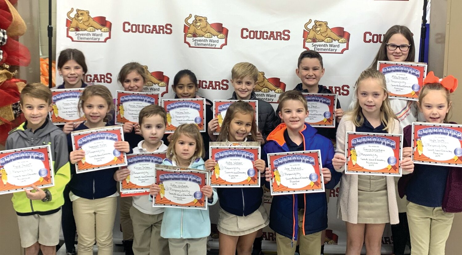 Seventh Ward Elementary names responsible students - Livingston Parish News