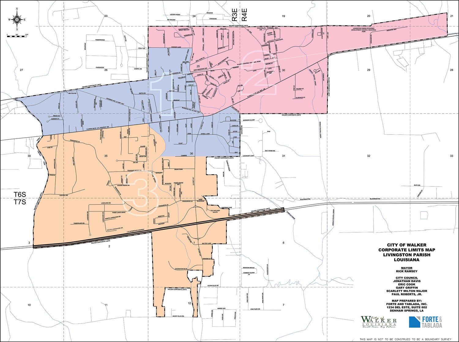 City of Walker finalizes, adopts voting districts Livingston Parish News