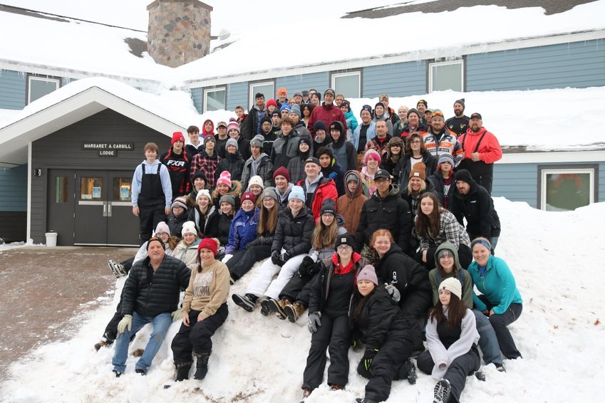 The Triton class of 2026 grew as individuals and as a group during their January Wolf Ridge trip. The entire group is pictured.