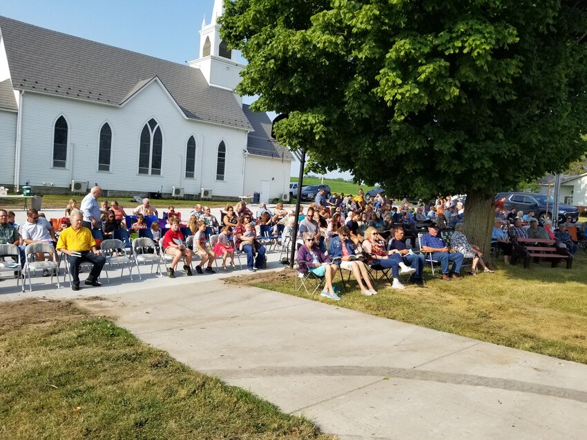 The weather cooperated for members of 3 area Wisconsin Synod churches and guests who participated in an outdoor worship service on July 16th.