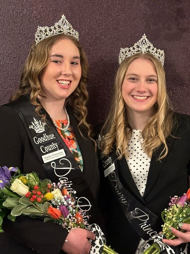 The 2024 Goodhue County Dairy Princesses, Natalie Clemenson & Evelyn Scheffler