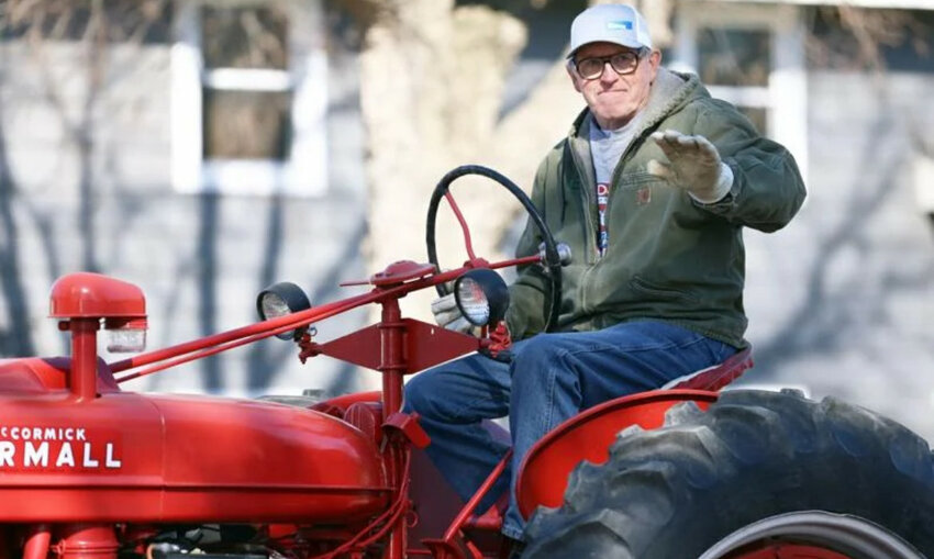 Retired Ag teacher and Randolph FFA advisor Ed Terry participated in the annual 2024 tractor parade