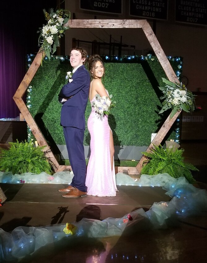 Goodhue High School Seniors, Caleb Dicke and Teagan Hinsch were one of 73 couples that attended the prom on Saturday, May 4th. The grand march was open to the public and drew a large crowd at the high school gym. Following the march and photos, the couples headed to Hidden Greens Golf Course in Hastings for supper and the dance. Couples were required to stay until 11 p.m. and notify a parent when they departed.