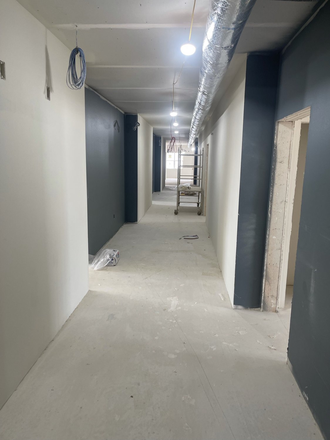 Painting has begun too - hallways on 2nd and 3rd floors, these are where the Independent, Assisted and Closer Care apartments are located.