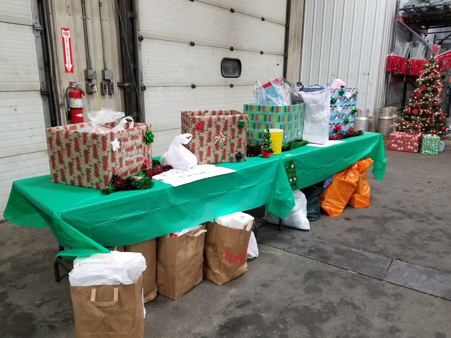 Visitors to the Bellechester event helped spread Christmas cheer by donating items to the local food-shelf and Toys For Tots.