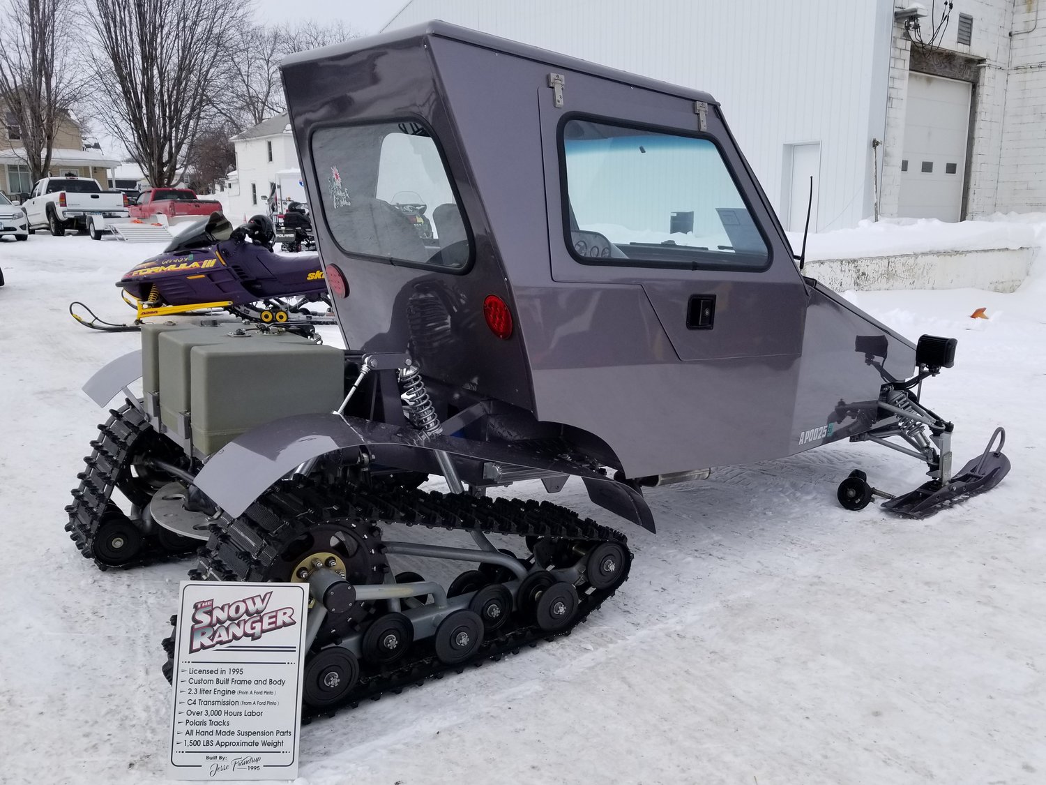 Winner of the "Off The Wall" award went to this Snow Ranger, homemade by Jesse Frandrup.