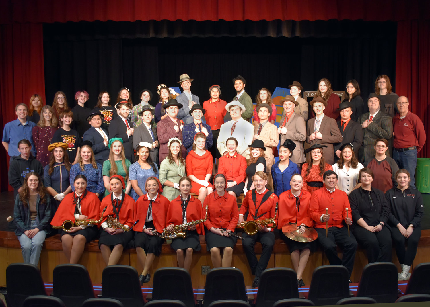 Triton High School Presented Guys and Dolls as their Spring Musical. Pictured is the full cast.