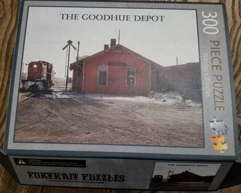 Speed puzzle teams each received an identical puzzle showing The Depot and completed it as quickly as possible.  The puzzles were created by Portrait Puzzles, a company owned by Goodhue native, Jay McNamara.