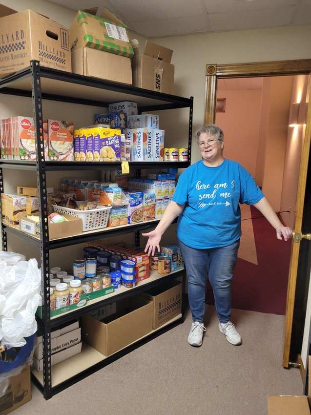 Tina Davis serves as operator of the Harvest Community Church Food Pantry in Rogersville, which recently received federal funds to purchase food for its pantry.