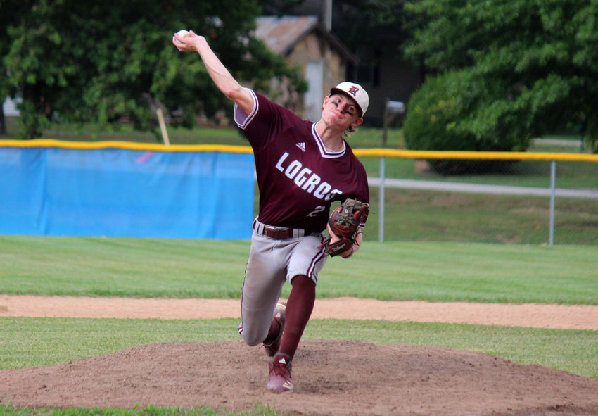 Tanner Peterson threw the second of as many strong starts against Marshfield on July 28.