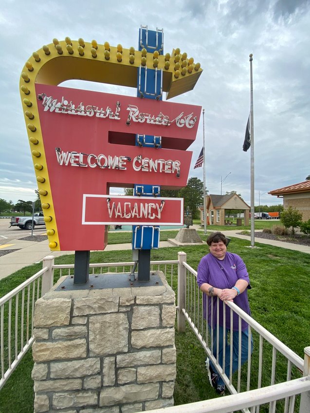 Attendant Stacie Ellison proudly works each week to keep the Missouri Route 66 Welcome Center clean and in pristine condition for visiting travelers.&nbsp;
