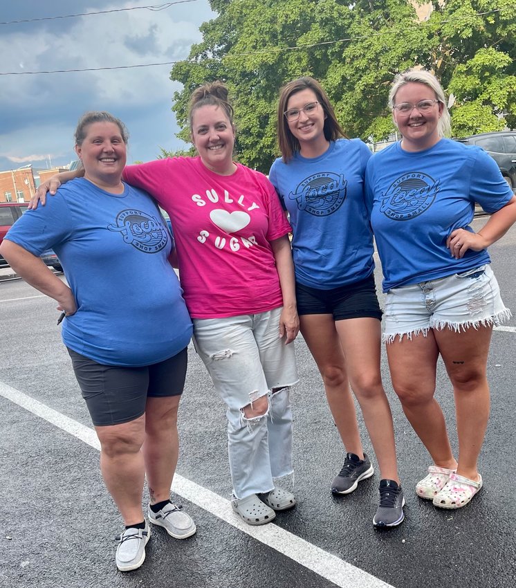 This past Sunday, a group of local businesses teamed up to host a &ldquo;Pie Your Favorite Business Owner&rdquo; event. Pictured from Left to Right: Heather Capps, Owner of The Wild Honey Boutique; Amanda Stroup, Owner of Sully Loves Sugar; Lorissa Ellis, Owner of The Shabby Sheep; and Amber Brand, Owner of Clay Street Boutique. (Not pictured: Sami Petary, Owner of The Social).