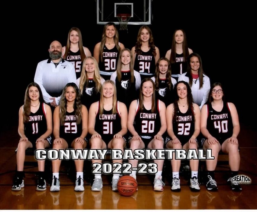 Conway girls basketball team closed their season 4-21 after being knocked out of districts on Feb. 21.   Contributed Photo by Matt Wilson.