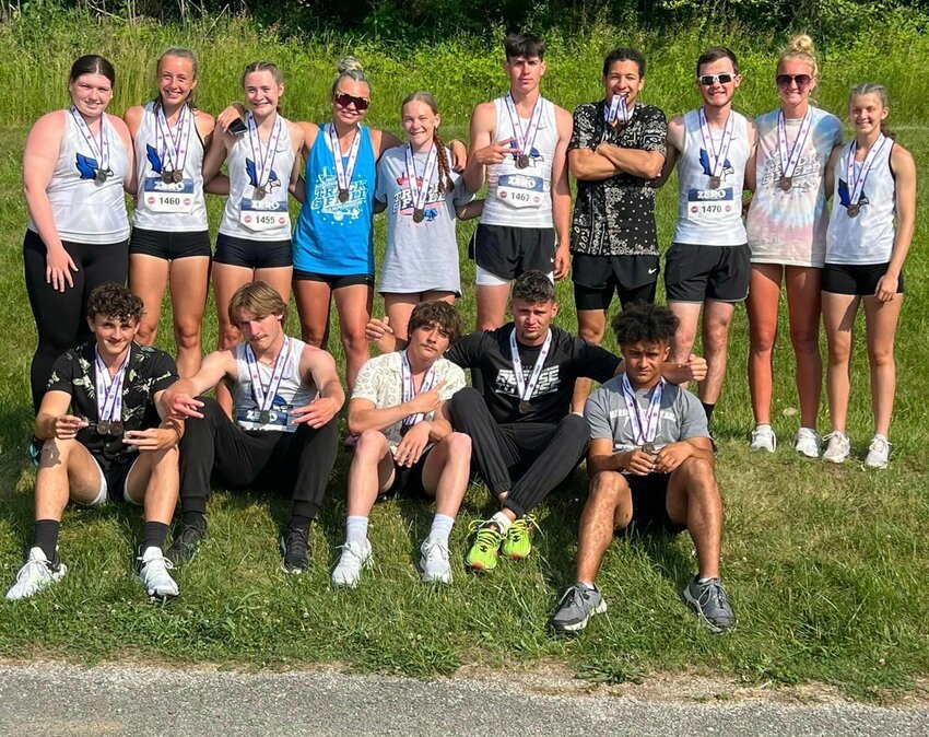 After participating in the track state championships, 15 track team members medaled. With several of them returning for next year, the future looks bright for the Marshfield track team.   Contributed Photo by Roy Kaderly