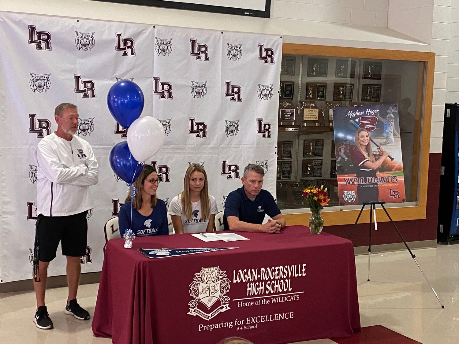 Rogersville’s Meghan Hager sign to continue her softball career with the Missouri Baptist softball program on Nov. 10. Hager’s senior season, she earned the All-Conference first team and outfield player of the year. She earned first team spots for All-District, All-State and All-Region with the Wildcats as well.