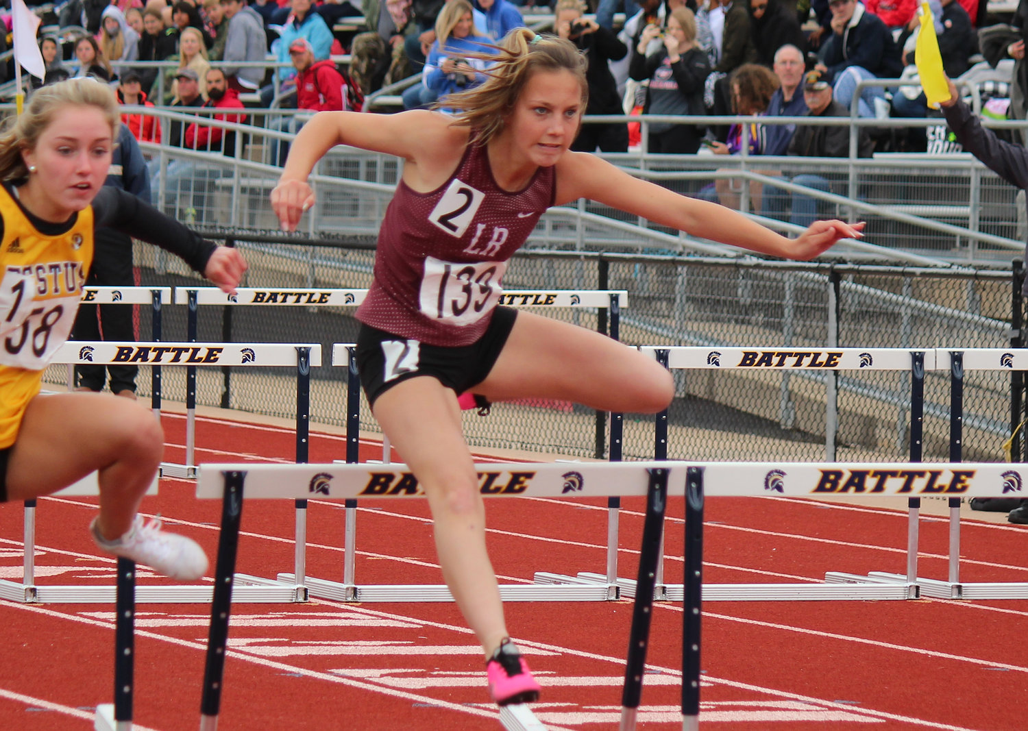 Railey Stillings represented Logan-Rogersville as a freshman in the 100-meter hurdles during the 2020-21 season. Stillings ended the season with a personal best in both the 100M (12.61) and 100M hurdles (16.19).