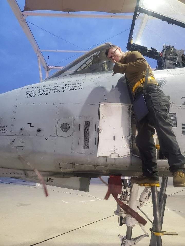 A1C Roy “Blake” West, USAF-A-10, Crew Chief. Son of Crystal Young.