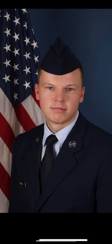 Airman Mason Hinkle. Air Force, Security. 1 year of service.