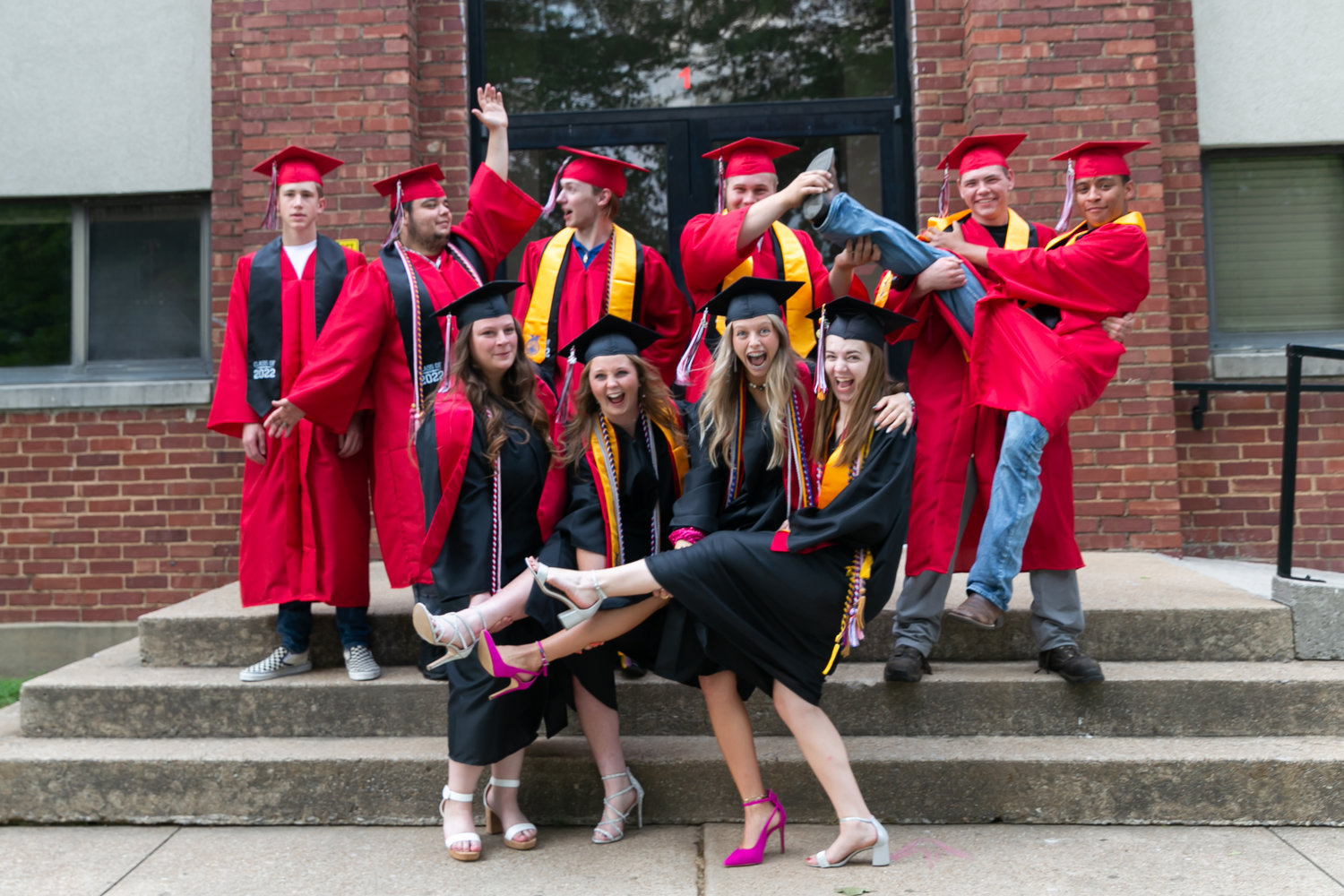 The Niangua senior class of 2022 was all smiles and laughter for this silly group shot.