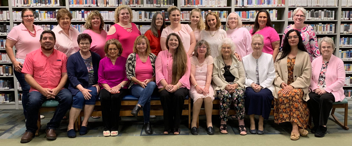 A 2022 membership picture was taken at the conclusion of the meeting. Back row (left to right): Sarah Stewart, Vivian King, Ruthie Davis Letterman, Martha Faulkner, Darlene Smith, Sarah Inman, Reagan Inman, Rachel Andrews, Linda Oberbeck, Jeannie Moreno and Jill Campbell. Front row (Left to right): Nicholas W. Inman, Jan Owen, Martha Myers, Freda Crates, Jeanette Alcorn, Joyce Inman, Carol Larimore, Veda Shockley, Hope Martinez and Neita Campbell. Members not pictured: Jackson Inman, Carol Fuller, Evelyn Whitehurst, Penny Bolin, Sue Ikerd, Sherry Beasley, Terry Penner, Marie Bristol, Dannielle Quinn, Blanche Firestone, Judy DeLeon, Laurie Ford and Kim Hawley. 

Photo courtesy of the Missouri Cherry Blossom Festival Auxiliary Archive