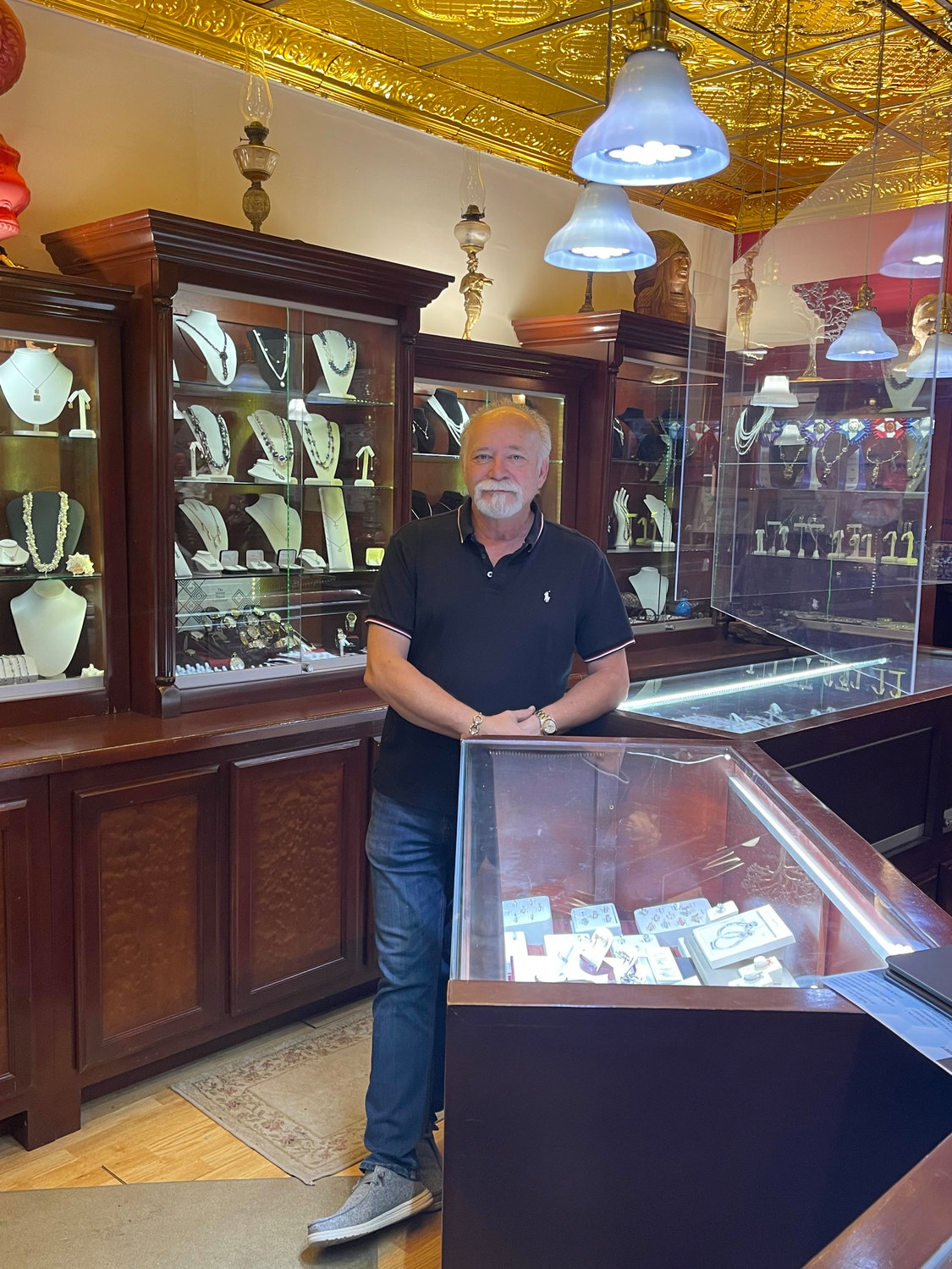 Randy Clair, owner of Clair’s Jewelers holds the title of Master Goldsmith and Award Winning Custom Jewelry Designer. “If someone comes in and buys a ring, I can go in the back and fix it, size it, solder [rings] together-whatever you need I can do it (in house),” explained Clair of his ability and services.