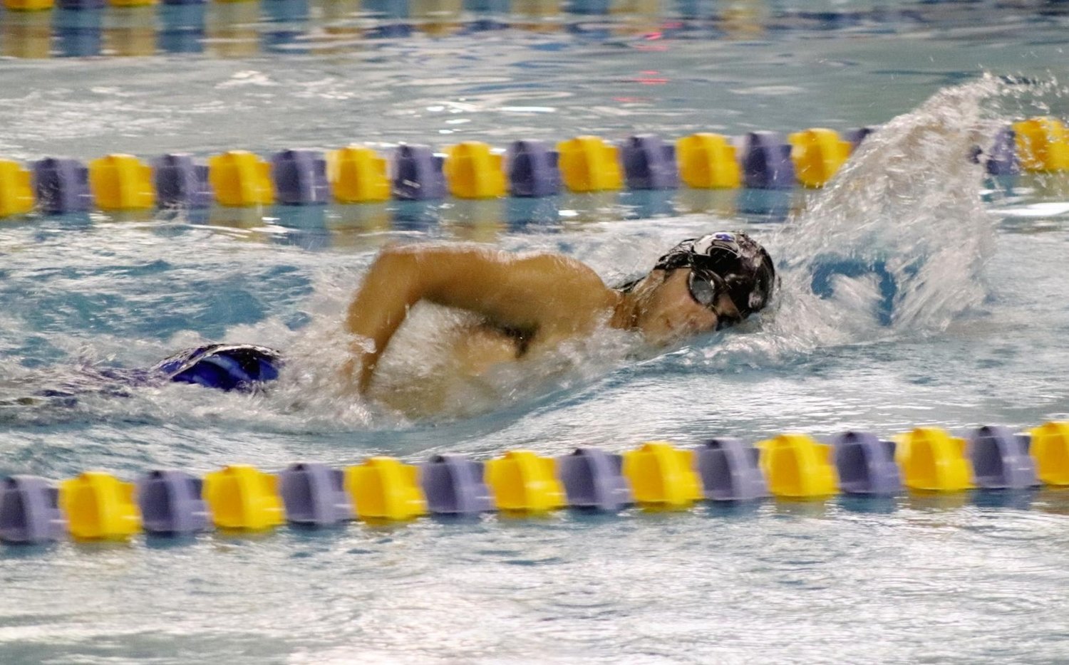 Senior Preston Dotson had two personal records and placed 3rd in the 100 butterfly and 3rd in the 50 Freestyle at the meet on Thursday September 15.
