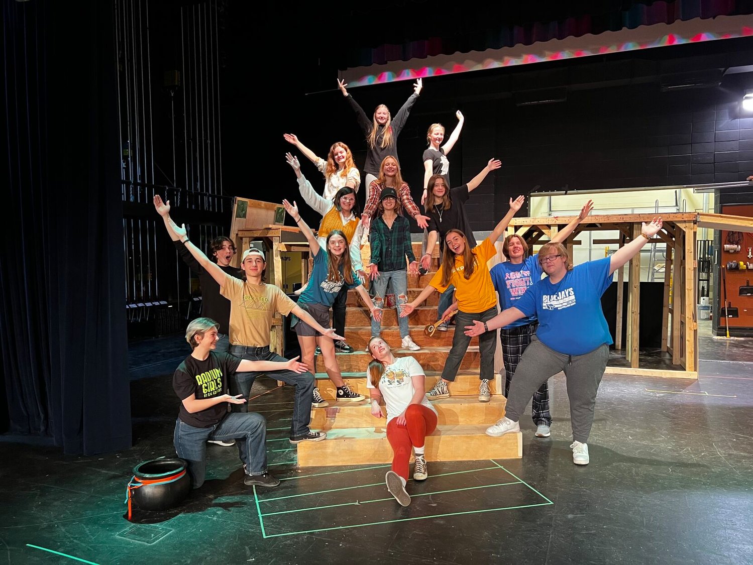 The crew is seen here practicing for the new production "Once Upon a Mattress".


Contributed Photo by Greg Holtschneider