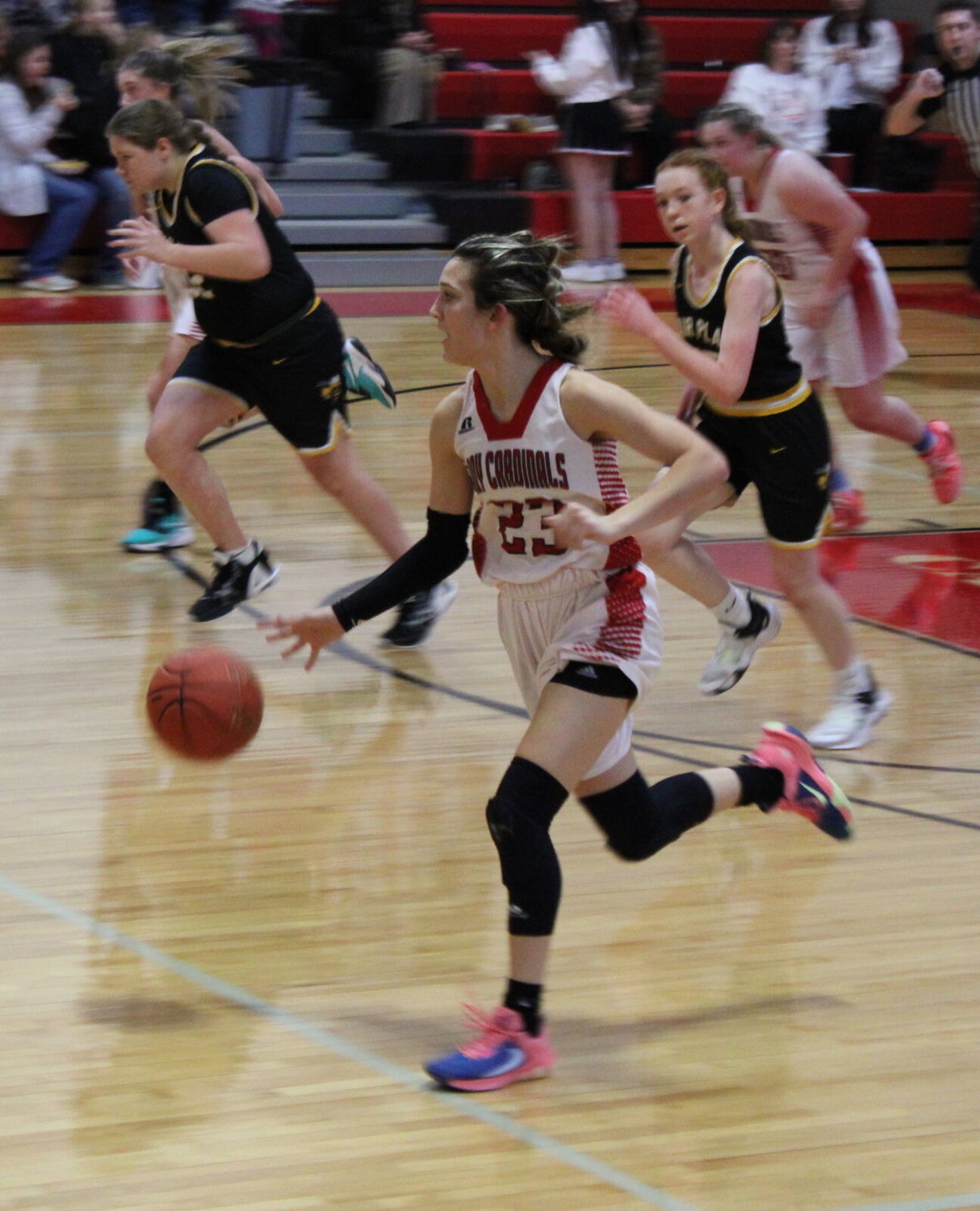 Pictured charging down the court for the Lady Cardinals is Junior Ashtyn Callaway.


Mail Photo by John "J.T." Jones
