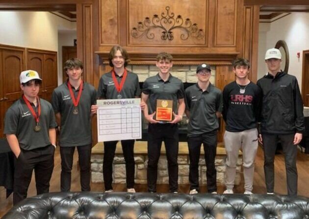 Logan-Rogersville is pictured standing proud after placing first in the Reed Springs Golf Tournament.


Contributed Photo by Logan-Rogersville Golf.