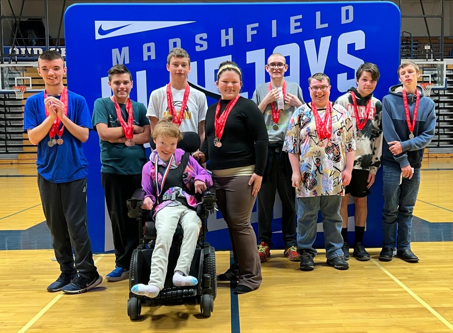 Medalists from the Special Olympics track meet in Clever are pictured with their awards.


Contributed Photos