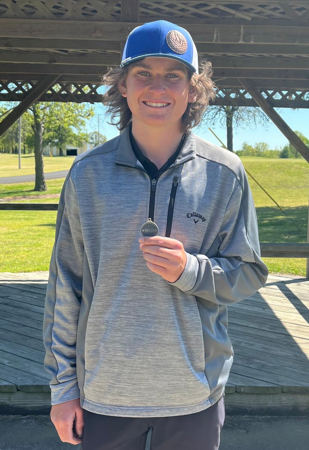 "I was extremely impressed with Michael's overall performance. He continues to improve and mature on the golf course." Tells Reggie Smith, Head Coach for the Marshfield gold team, after Sophomore Michael Alves earned second in the individual championship of the Big 8 Tournament this past weekend.


Contributed Photo by Reggie Smith