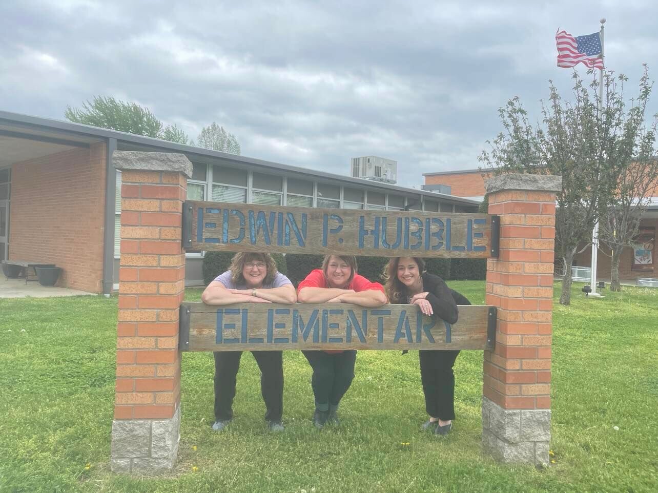 Long-time Hubble Elementary educators (left to right) Athena Neptune, Tracy Gray and Amber Hill are pictured in front of the school they spent a combined 83 years.


Mail photo by Shelby Atkison