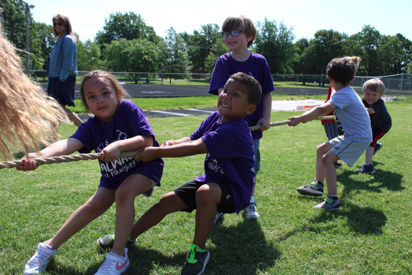 PULL! Students stood their ground during a round of tug of war at R.A. Barr Stadium during Field Day.


Mail photo by Shelby Atkison