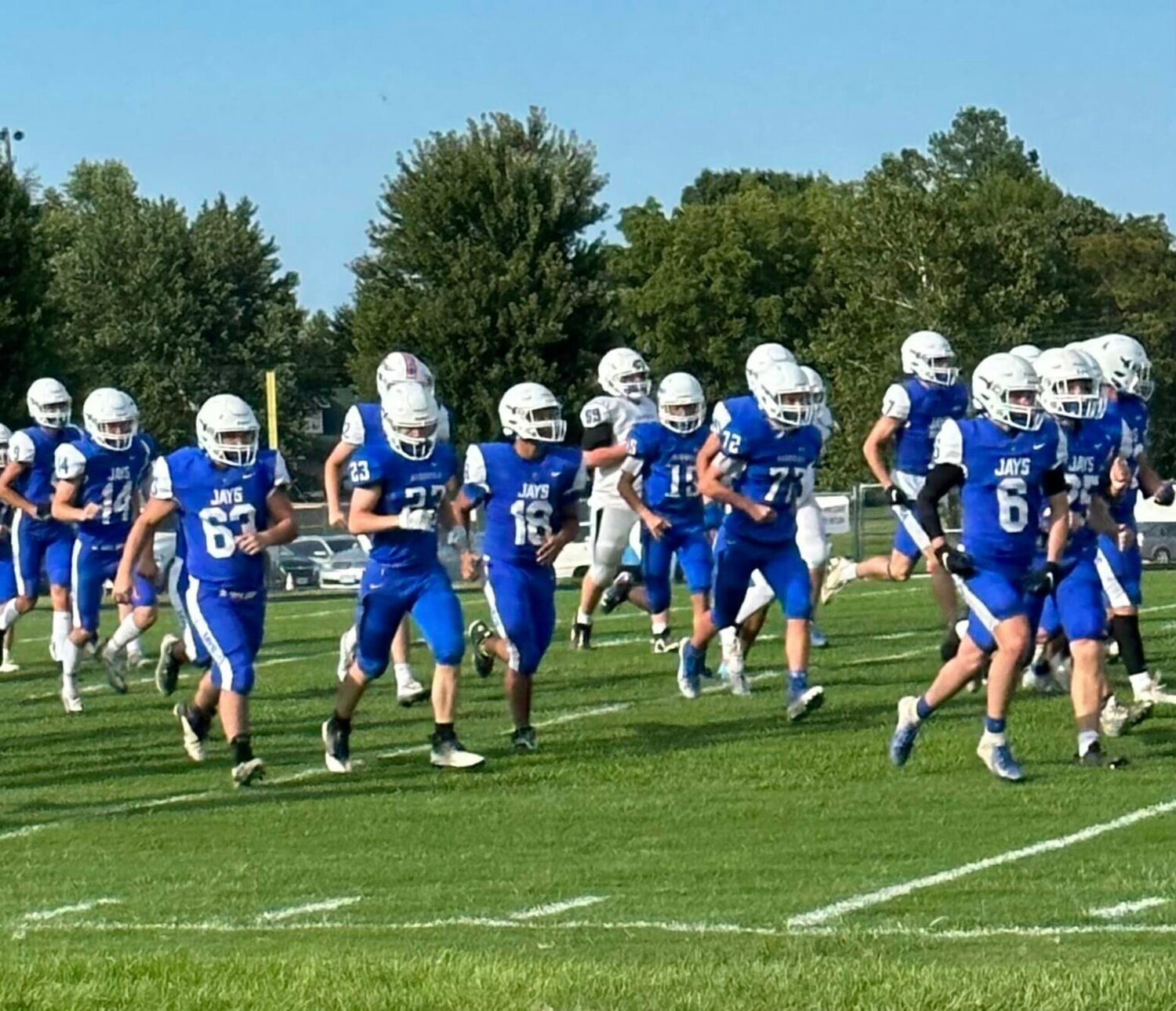 The Marshfield Bluejays Football Team stormed the field on Saturday, Aug. 12 for the annual Meet the 'Jays scrimmage.


Contributed photos