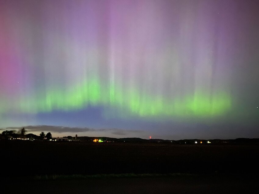Northern lights photos from Herrman Elementary.
