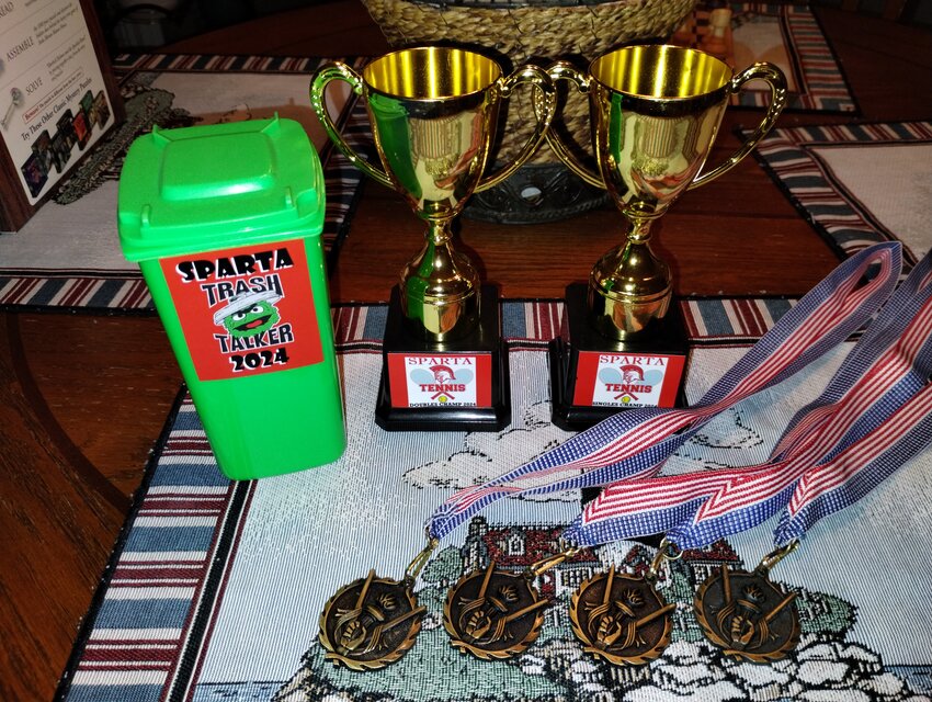 On July 25th and 27th, trophies and medals will be awarded to the 2024 Sparta Tennis Ladder League’s Singles and Doubles 1st, 2nd, and 3rd place champions. The trophies and medals are to commemorate a fun summer of tennis, for players who showed up week after week. Organizer, Mark Gumienny, expressed, “I want to share the joy of tennis in Sparta.”