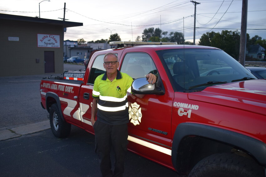 Sparta Area Rural Fire District Chief Mike Arnold has served the community as a firefighter for 56 years.