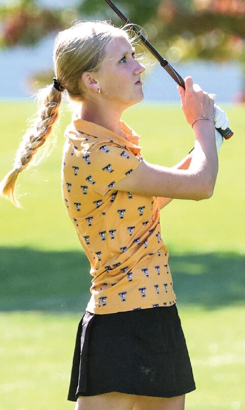 Tomah’s Camryn Eirschele.
Tomah won its regional round
of golf and will play at the
D1 sectional next Monday at
Hiawatha Golf Course in Tomah.