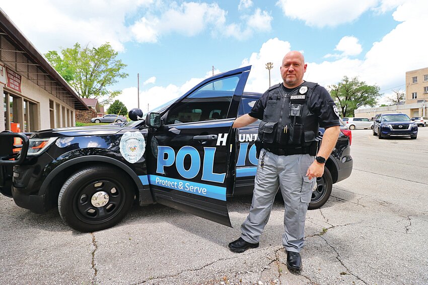 Huntsville police officer Michael Henson is the new School Resource Officer for the department and the Huntsville School District. He will work with Huntsville Sgt. Chuck Melton providing security to students, faculty and staff in Huntsville and St. Paul.