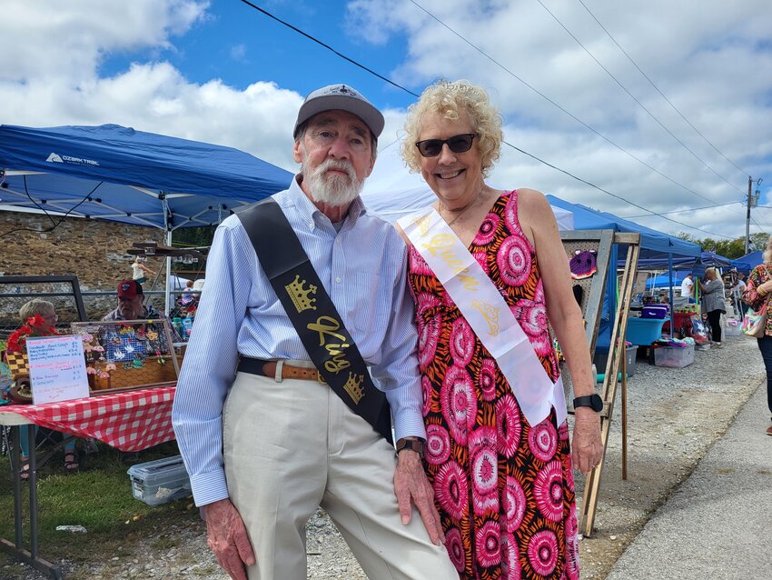 Covington and Bonnie Rodgers were named the King and Queen of St. Paul at the St. Paul Pioneer Days during a brief ceremony on Saturday, Sept. 14. This year, the committee chose a couple ahead of time for the honor and based the selection on service to the community. Both the Rodgers taught or coached in the community and Bonnie served as the librarian.