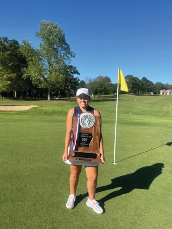 Kingston senior Lauren Fancher won the Class 1A state championship in girls golf.