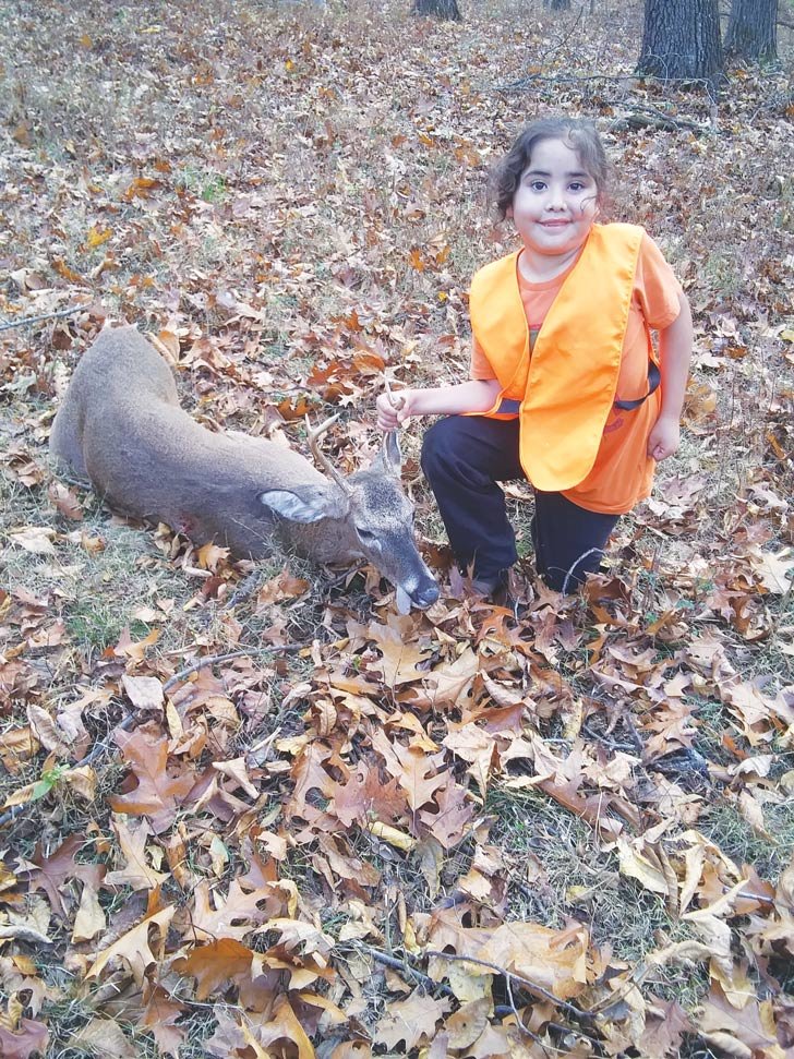 Joey Montes, 9, got his first deer hunting in Madison County on Sunday, Nov. 8.