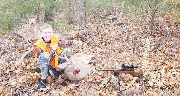 Ryan Bennett, 11, killed this 8-point buck in Witter.