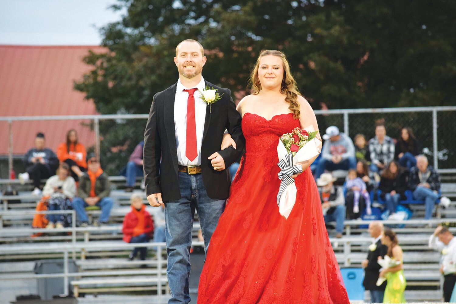 Sophomore Maid, Molly Thomas, was escorted by her father, Getty Thomas.