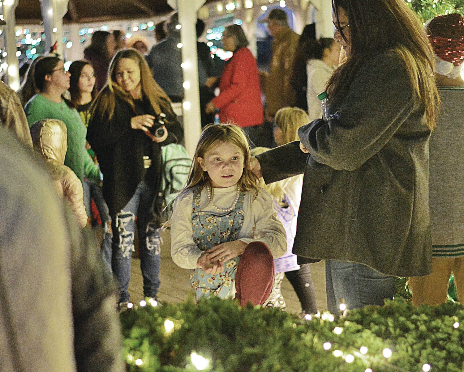 Kids of all ages enjoy the lights.