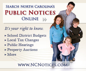 Search NC Public Notices Online - digital ad (300 x 250) NCNOTICES.COM
