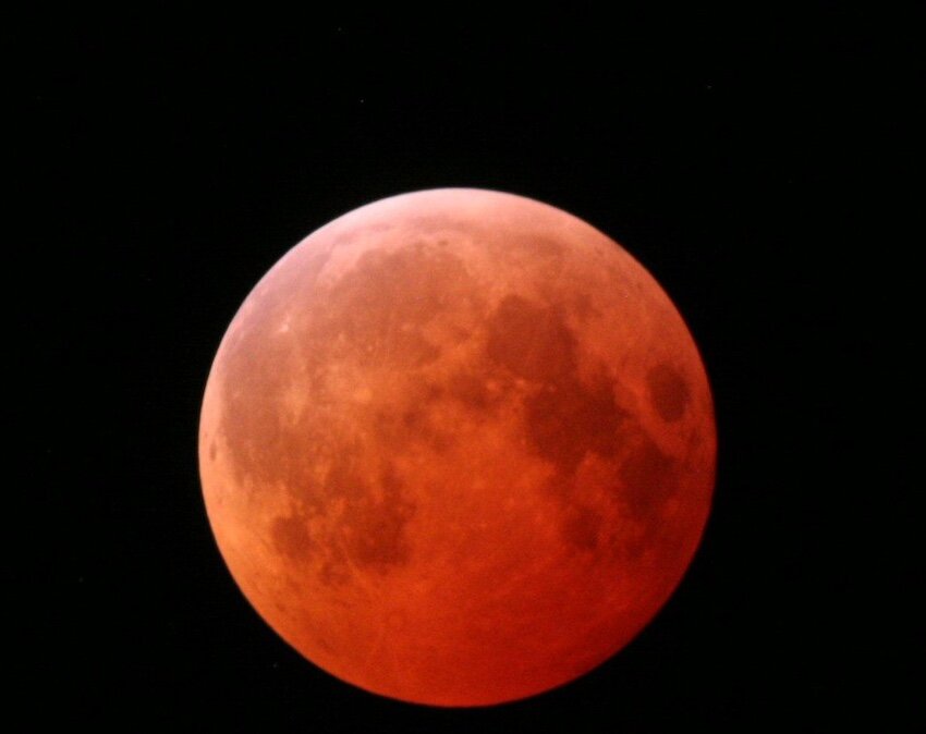 Terry and Ruth Atwood, of Boxley, said they were able to photograph the lunar eclipse  after the clouds cleared about 2 a.m. Friday morning. "We used a 600mm telescope to record the image," Terry said.