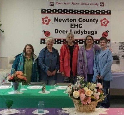 Pictured are members of the Deer Extension Homemakers Lady Bug Club, Marilyn Allen, Phyllis Casey, Karen Durham, Stacie Samaha and Marilou Sain.