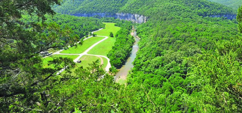 The hike to Steel Creek Overlook has a 400 foot incline that takes visitors to a view of the campground below. The hike is 1.33 miles to the overlook and offers five drainage areas that have some exciting water features in rainy seasons.